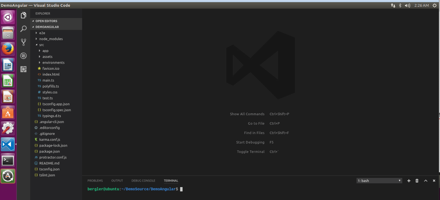 Create angular project vs code Create angular project vs code